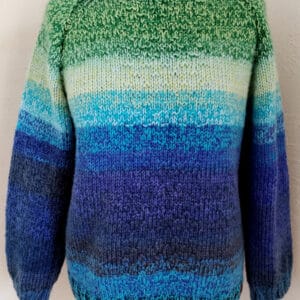 Sweter bezszwowy Sweter z Wełny i akrylu wykonany na drutach, bezszwowy